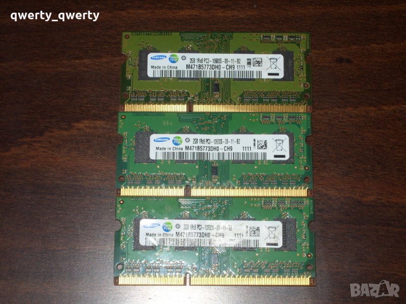 SODIMM памет Samsung 2GB DDR3, снимка 1