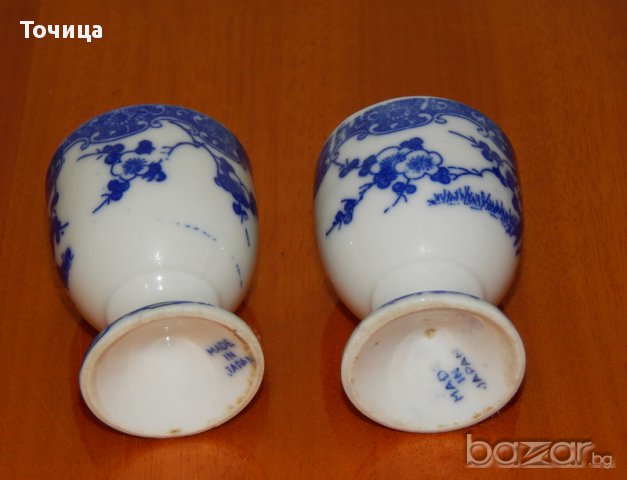Japan Две много стари порцеланови чаши за саке , снимка 3 - Други ценни предмети - 13059132