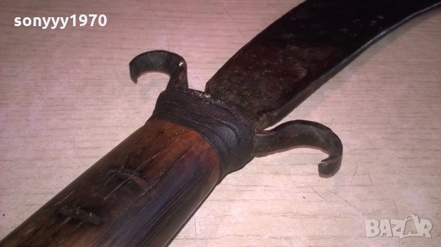 антика-меч/ятаган/кукри/-ретро колекция-внос от швеция-72см, снимка 17 - Колекции - 25235639