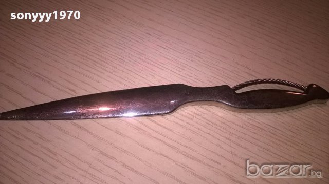 Nino cerruti-нож/кама за колекция-22см-внос швеицария, снимка 10 - Антикварни и старинни предмети - 13239935