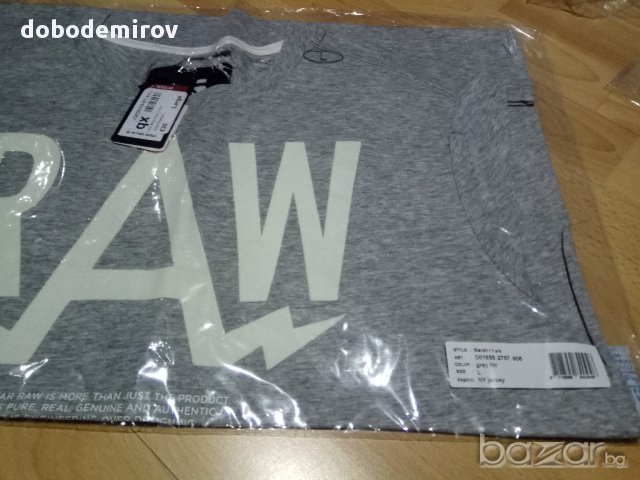  Нова сива тениска G Star Marsh Raw T-shirt, оригинал , снимка 7 - Тениски - 17086059