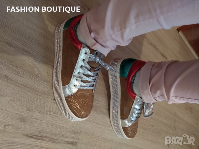 Ново Дамски кецове с камъчета 36-41, снимка 3 - Кецове - 24733162