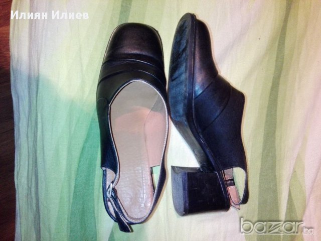 Дамски полуотворени обувки от естествена кожа, снимка 3 - Дамски ежедневни обувки - 17544059