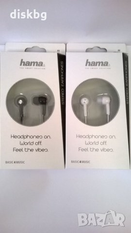 Нови слушалки, тапи HAMA за музика, снимка 3 - Слушалки и портативни колонки - 22133336