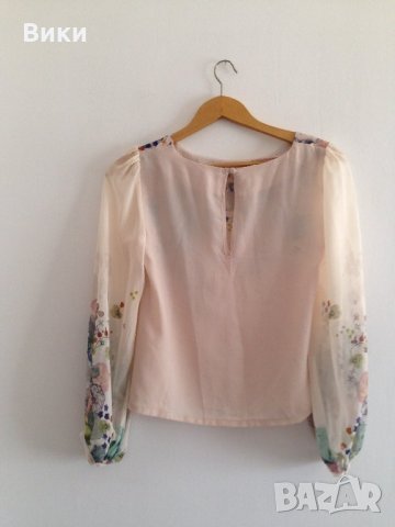 Красива блуза на цветя, снимка 6 - Блузи с дълъг ръкав и пуловери - 22526486