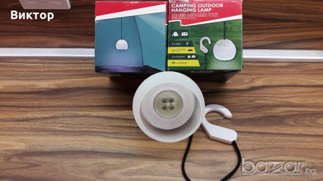 Къмпинг LED лампа с въже за закачане, снимка 6 - Къмпинг осветление - 21221595
