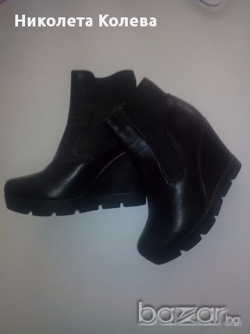 Чисто нови черни обувки, снимка 2 - Дамски ежедневни обувки - 17626331