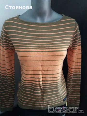 Дамска блуза райе дълъг ръкав плетиво *, снимка 1 - Блузи с дълъг ръкав и пуловери - 15682439