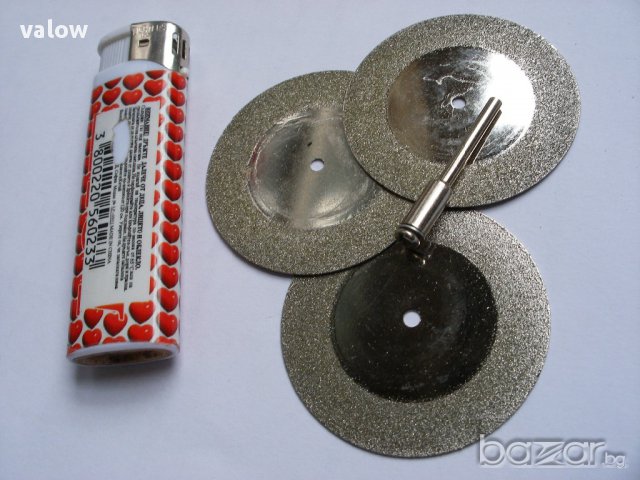 Диамантени дискове Ф50 за рязане комплект 5 бр + накрайник Dremel Дремел, снимка 2 - Други инструменти - 10971270