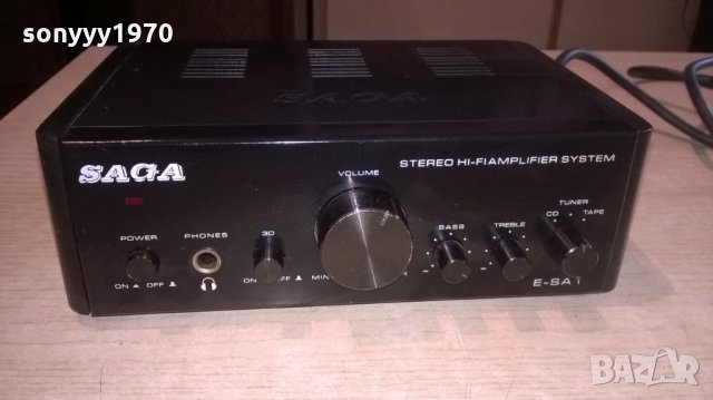 saga e sa-1 hifi amplifier-внос швеицария, снимка 1 - Ресийвъри, усилватели, смесителни пултове - 22535313