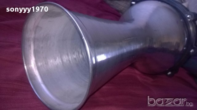 ГОЛЯМА ОРИГИНАЛНА НОВА тарамбука 40Х25см-алуминиева-от сирия, снимка 10 - Ударни инструменти - 16683742