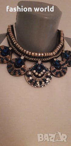 Дамска блуза с колие, снимка 4 - Блузи с дълъг ръкав и пуловери - 25114615