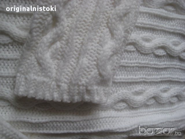 Снежно бяло поло пуловер, снимка 3 - Блузи с дълъг ръкав и пуловери - 16641383