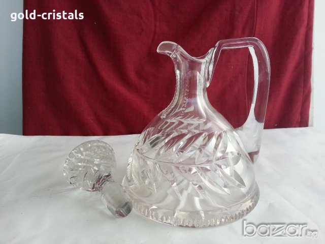 антикварна  кристална гарафа , снимка 5 - Антикварни и старинни предмети - 20721214