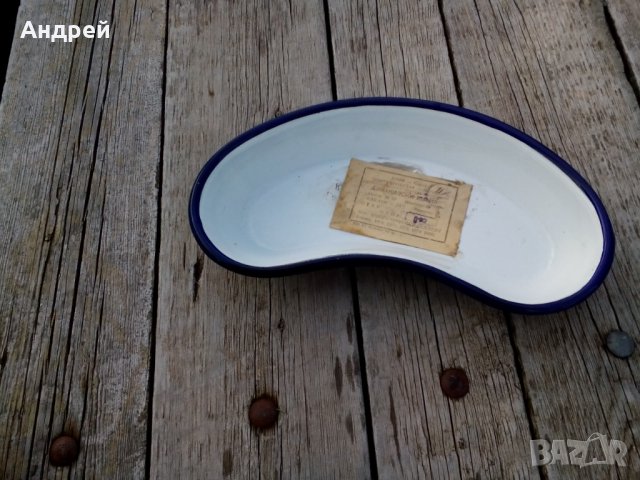 Стара емайлирана чиния, снимка 4 - Други ценни предмети - 25886710