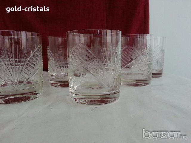  кристални чаши за уиски , снимка 3 - Сервизи - 20129381