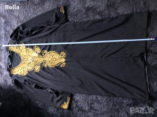 копринена рокля с бродерия за хор, снимка 2 - Антикварни и старинни предмети - 25773027