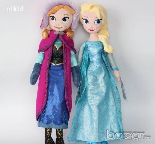 голяма кукла Елза и Анна от Замръзналото кралство плюшена в Кукли в гр.  Ямбол - ID17494499 — Bazar.bg