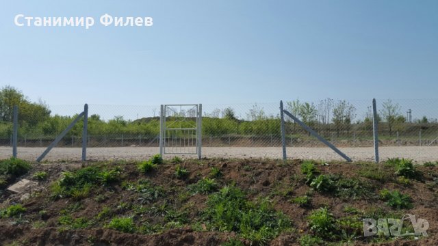 Ограда с Циментови колове и Поцинкована Мрежа, снимка 4 - Дограми - 25165321