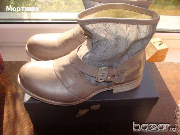  ТОТАЛНА РАЗПРОДАЖБА Bunker Footwear нови естествена кожа , снимка 1 - Дамски ботуши - 21172496