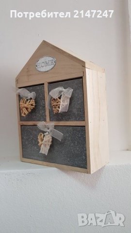 Декоративни дървени кутии с чекмеджета за ключове, снимка 2 - Закачалки - 24927070