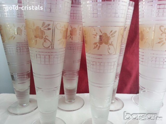 Ретро стъклени чаши вази 