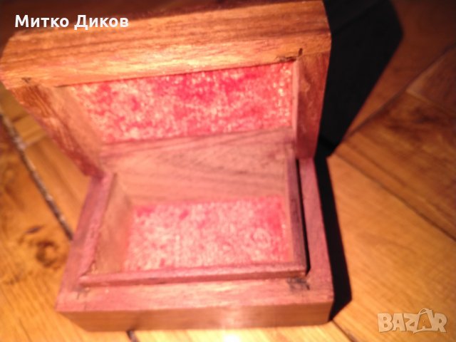 Малка дървена кутия дърворезба център, снимка 5 - Декорация за дома - 24590460