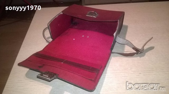 ретро кожена чанта с ремък за бинокък или камера-внос франция, снимка 13 - Колекции - 19891715