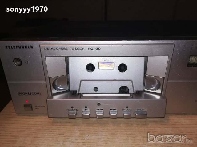 telefunken rc100 metal cassette deck-внос швеицария, снимка 14 - Декове - 20487247