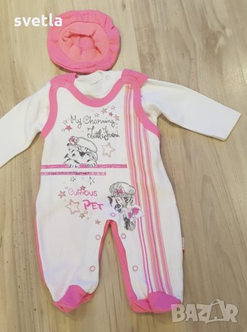 дрешки за момиченце от 0-6м ромпъри,рокли,блузки,суичер,мини маус,нм и други, снимка 6 - Бодита за бебе - 23188014