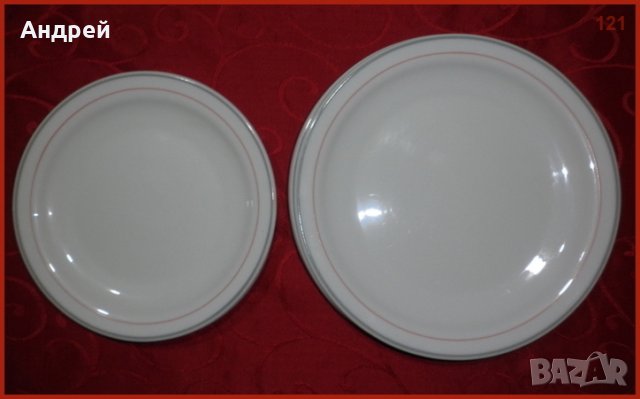 Комплект  „3+3” чинии,от френски аркопал, снимка 2 - Чинии - 23177012