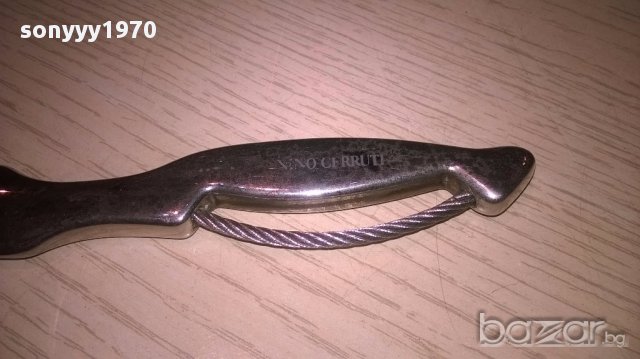 Nino cerruti-нож/кама за колекция-22см-внос швеицария, снимка 6 - Антикварни и старинни предмети - 13239935