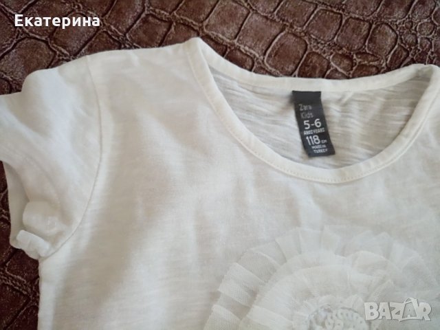 Бяла туника, блуза , снимка 3 - Детски Блузи и туники - 21749547