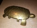 антика костенурка-ретро колекция-мед/месинг-внос франция, снимка 9