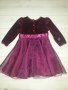 Детска вишнева бутикова рокля внос от чужбина, снимка 2