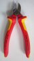 Клещи резачки Knipex VDE 160мм двукомпонентна дръжка, снимка 3