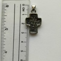 Сребърен оксидиран  кръст - сребро проба 925 , снимка 2 - Колиета, медальони, синджири - 20382089