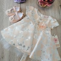 Бебешка рокля с обувчици, снимка 4 - Бебешки рокли - 25782603