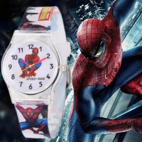 Нов детски часовник Spiderman Спайдърмен каишка Marvel човека паяк , снимка 1 - Детски - 24245509