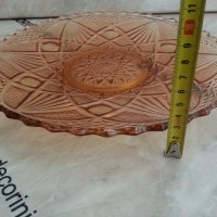 Стъклено плато чиния фруктиера , снимка 3 - Антикварни и старинни предмети - 24962918