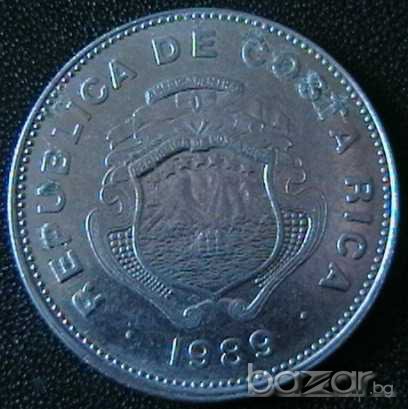 1 колон 1989, Коста Рика, снимка 2 - Нумизматика и бонистика - 7873472