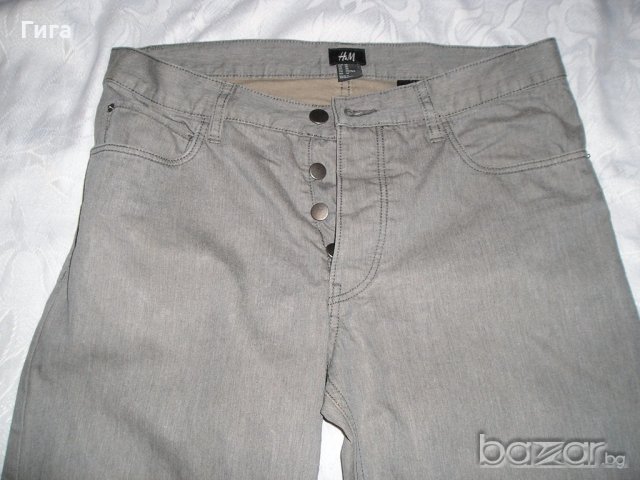 Mъжки сиви дънки/панталон с копчета Н§М, снимка 1 - Панталони - 18255826