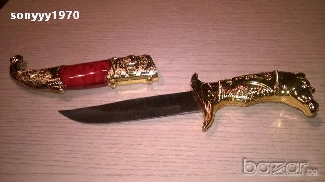 Красив нож за украса/колекция-22/6см-внос швеицария, снимка 9 - Антикварни и старинни предмети - 16097292