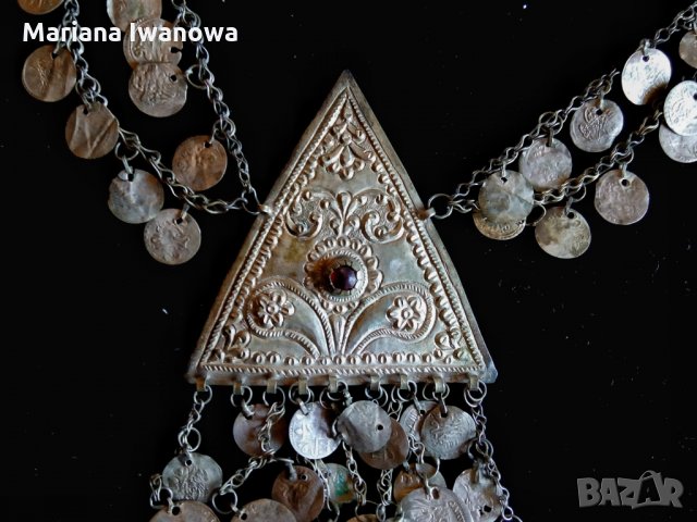 Възрожденски накит от Пиринско, трепка за народна носия, снимка 2 - Антикварни и старинни предмети - 22398562