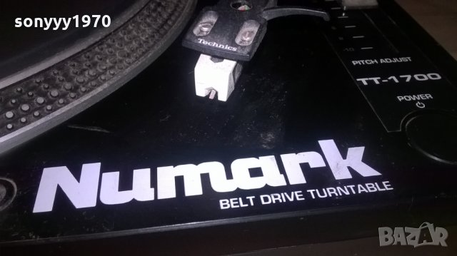 numark tt-1700 studio belt drive turntable-внос англия, снимка 5 - Грамофони - 22527741