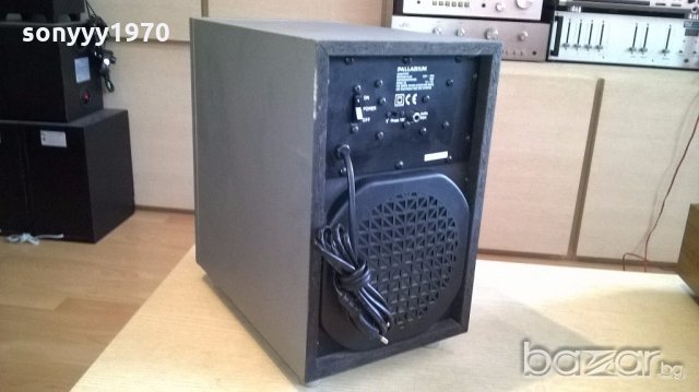palladium powered subwoofer-33х33х20см-активен буфер-внос швеицария, снимка 12 - Тонколони - 18206498