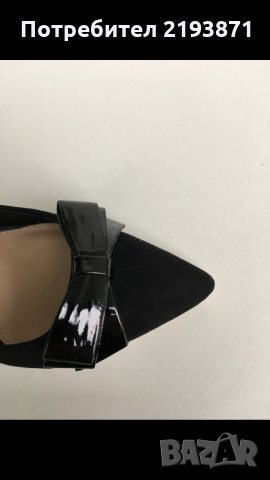 Елегантни черни велурени обувки Kurt Geiger номер 37 и номер 40, снимка 7 - Дамски обувки на ток - 24280076