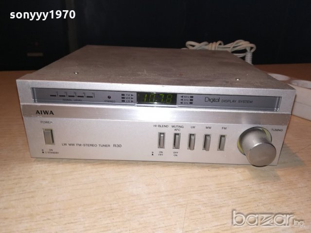 aiwa stereo tuner-made in japan-внос швеицария, снимка 2 - Ресийвъри, усилватели, смесителни пултове - 21123960