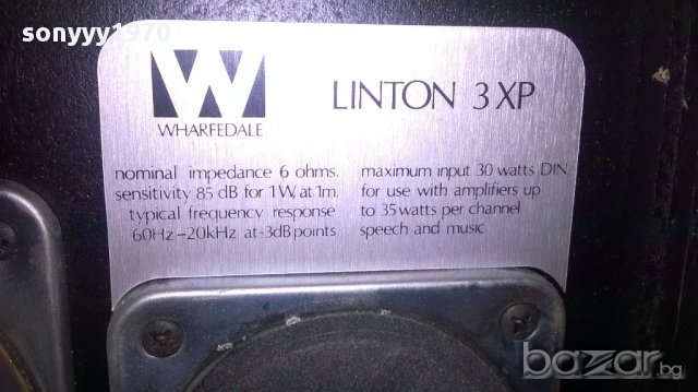 Wharfedale linton 3x-rank radio england-48х27х24см-внос англия, снимка 7 - Тонколони - 17016606