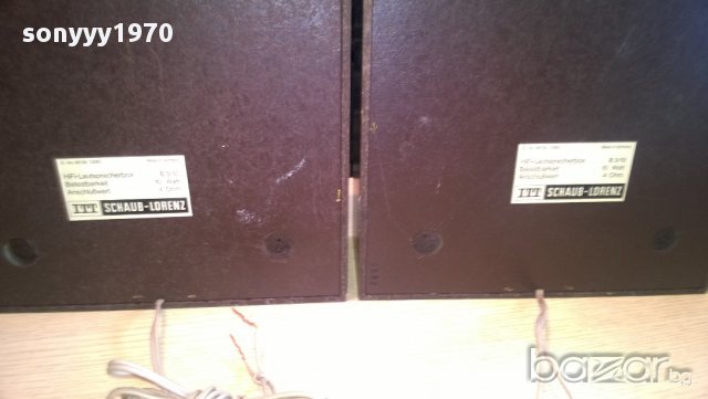 itt schaub-lorenz b3/10 hi-fi-made in germany-2броя ретро-тонколони внос швеицария, снимка 10 - Ресийвъри, усилватели, смесителни пултове - 10625144